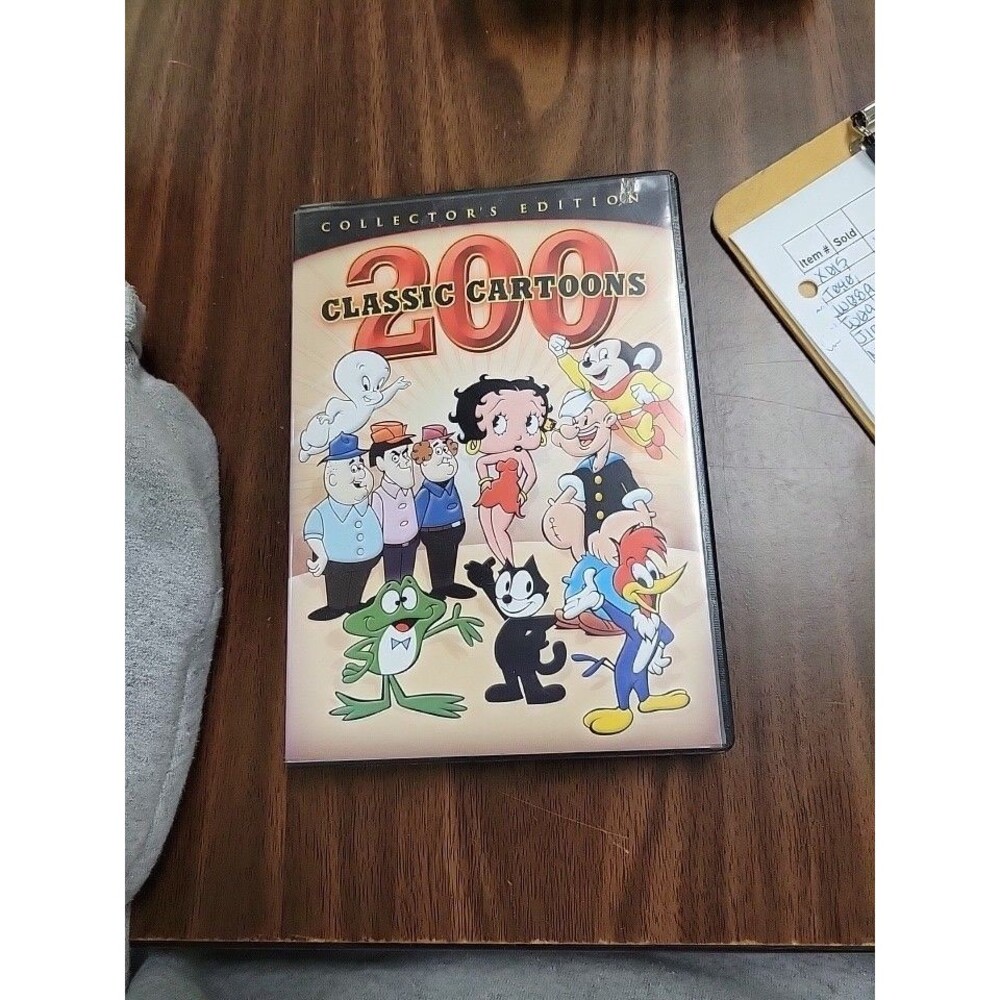 200 Classic Cartoons 4 DVD Set ( Collector's Edition ) Betty Boop Casper.  A20